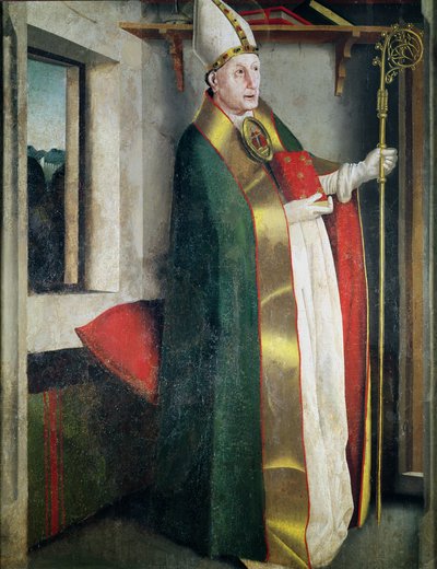 St. Augustinus (354-430) ca. 1435 door Konrad Witz